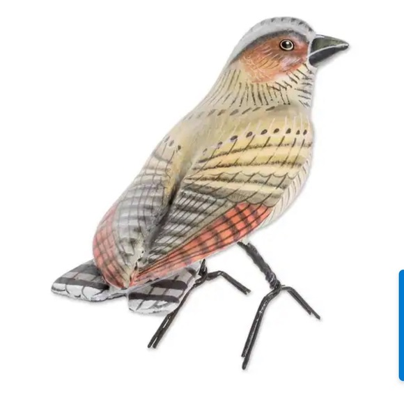 Novica Handmade Whippoorwill Ceramic Figurine - Picture 3 of 9